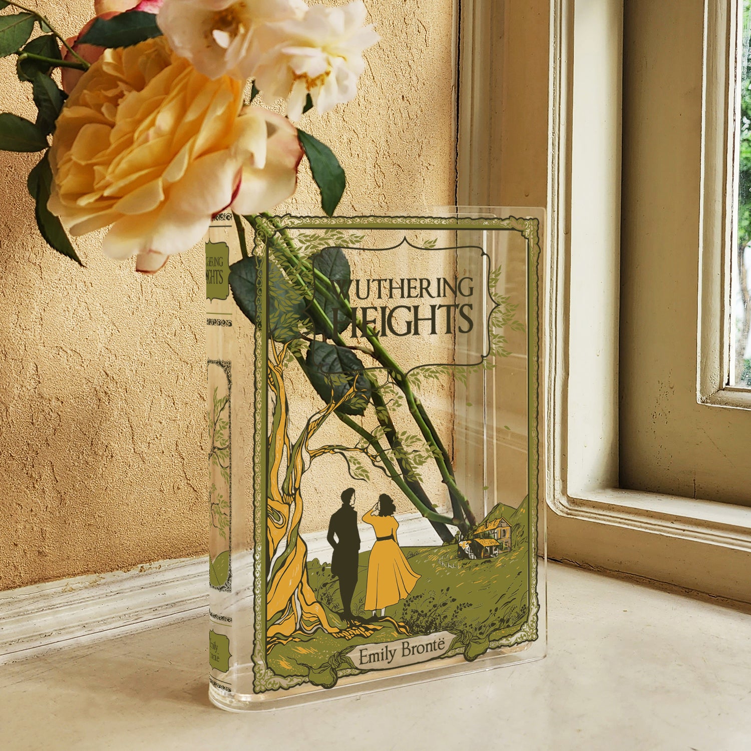 Wuthering Heights Acrylic Book Vase - II