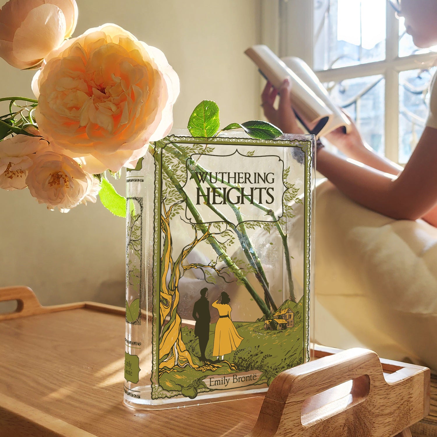Wuthering Heights Acrylic Book Vase - II