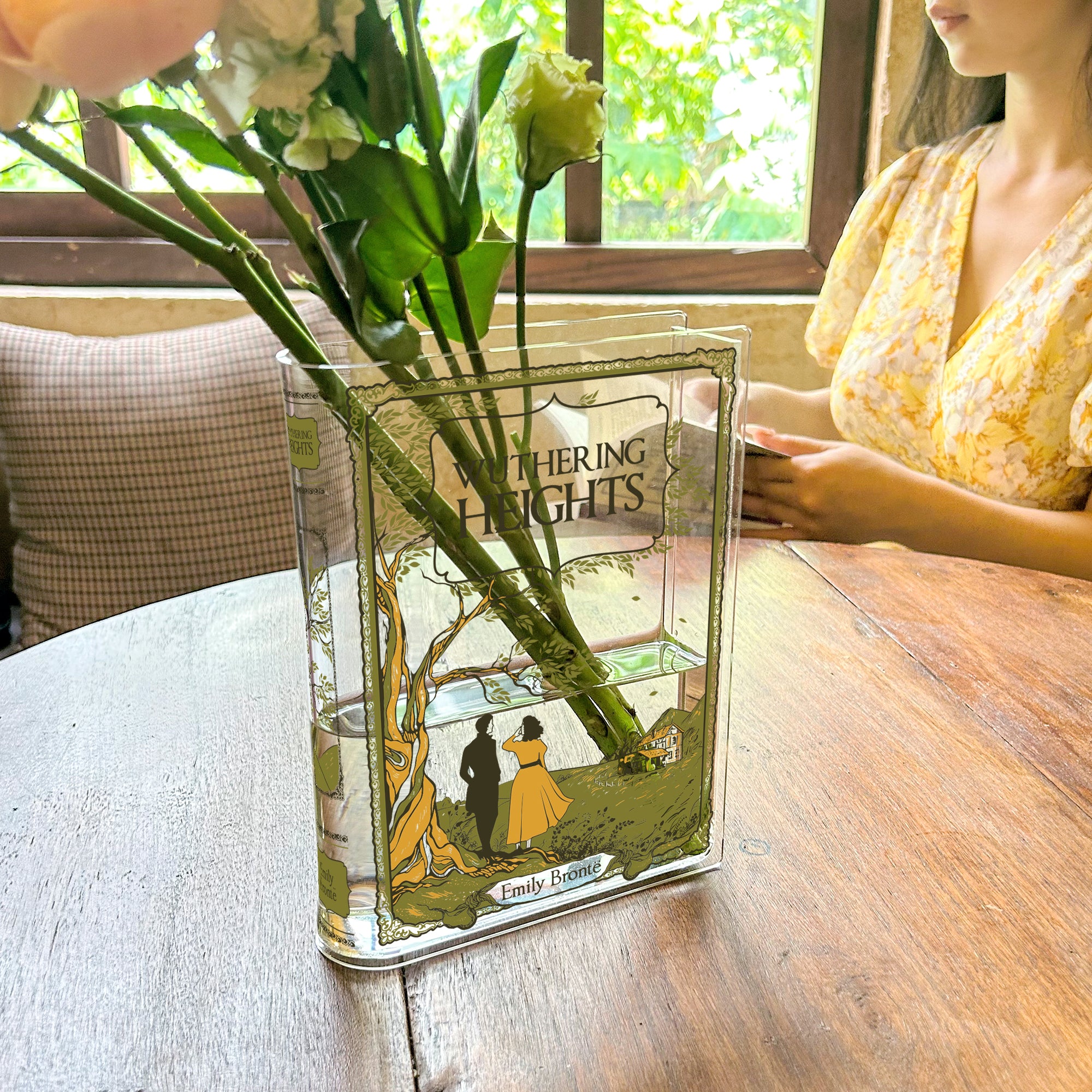 Wuthering Heights Acrylic Book Vase - II