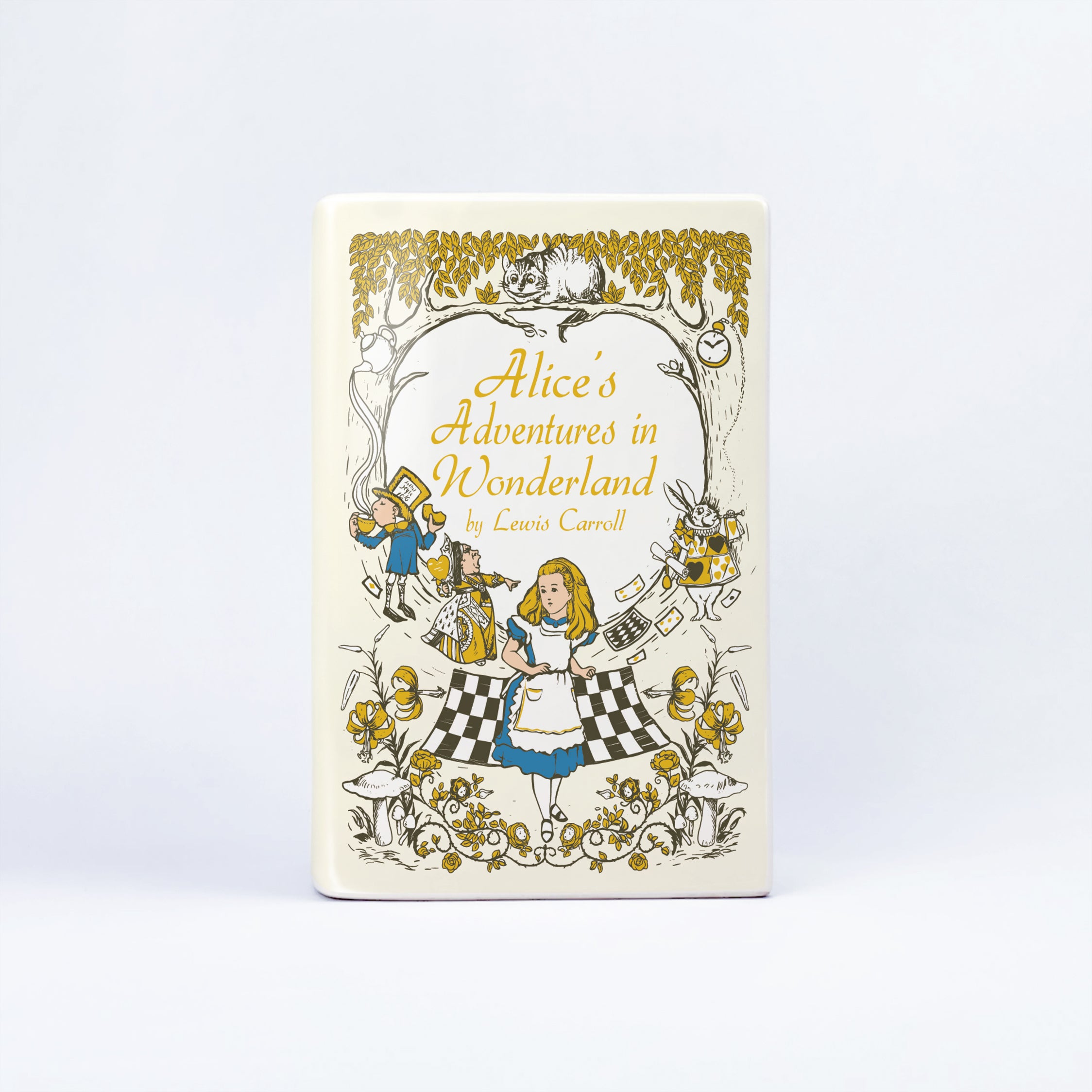 Alice's Adventures in Wonderland Ceramic Book Vase II - Large