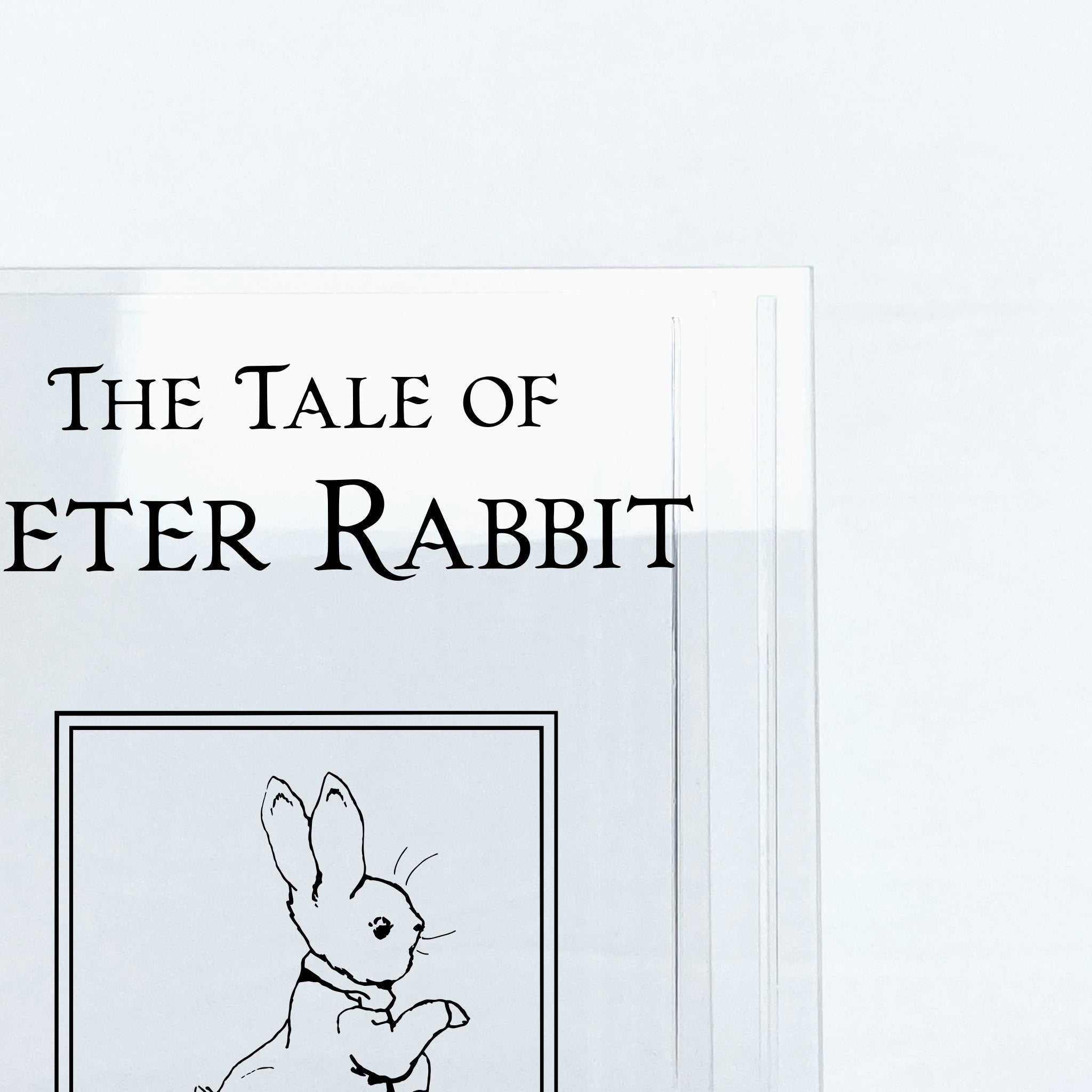 The Tale of Peter Rabbit Acrylic Book Vase