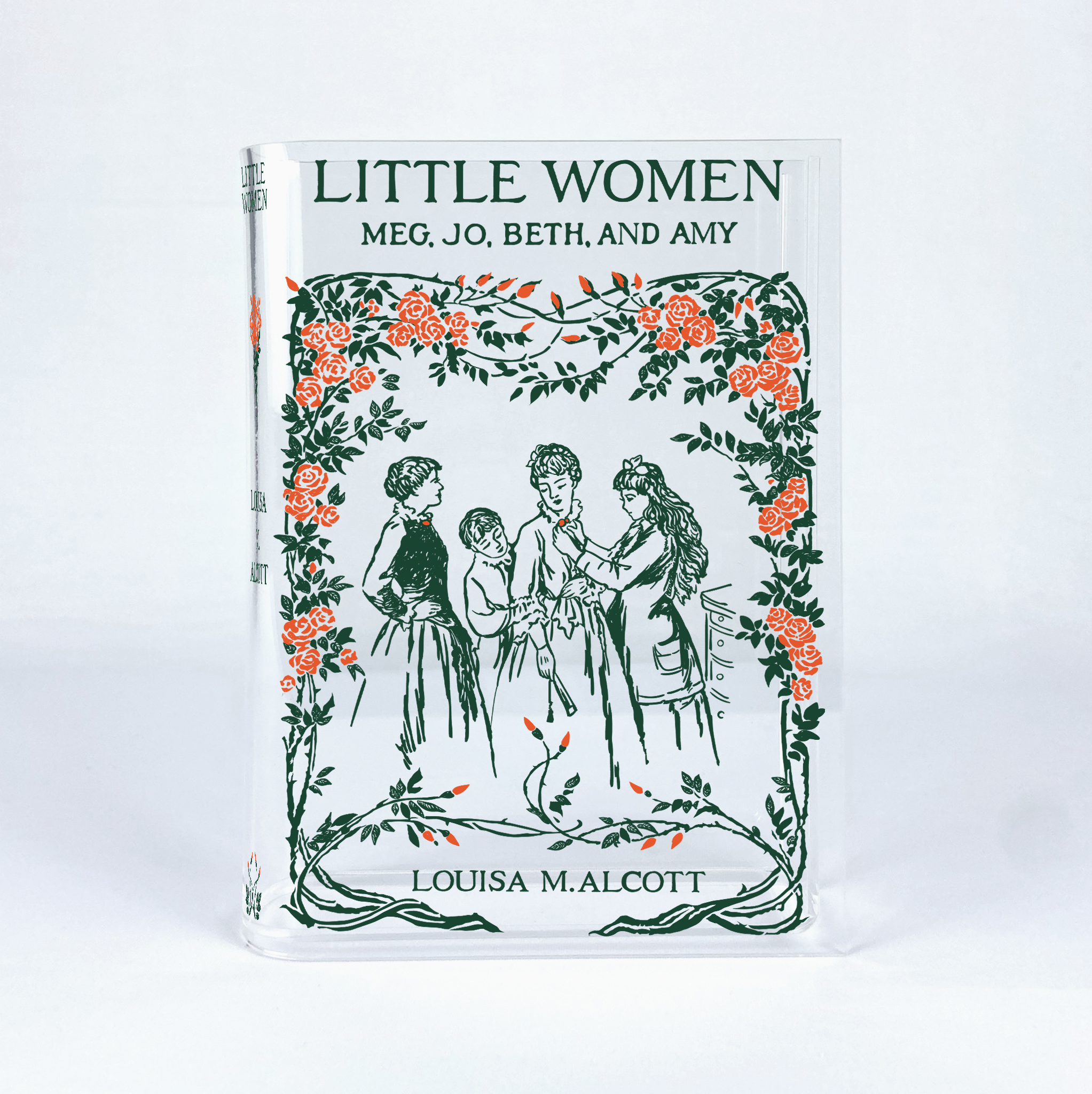 Little Women Acrylic Book Vase
