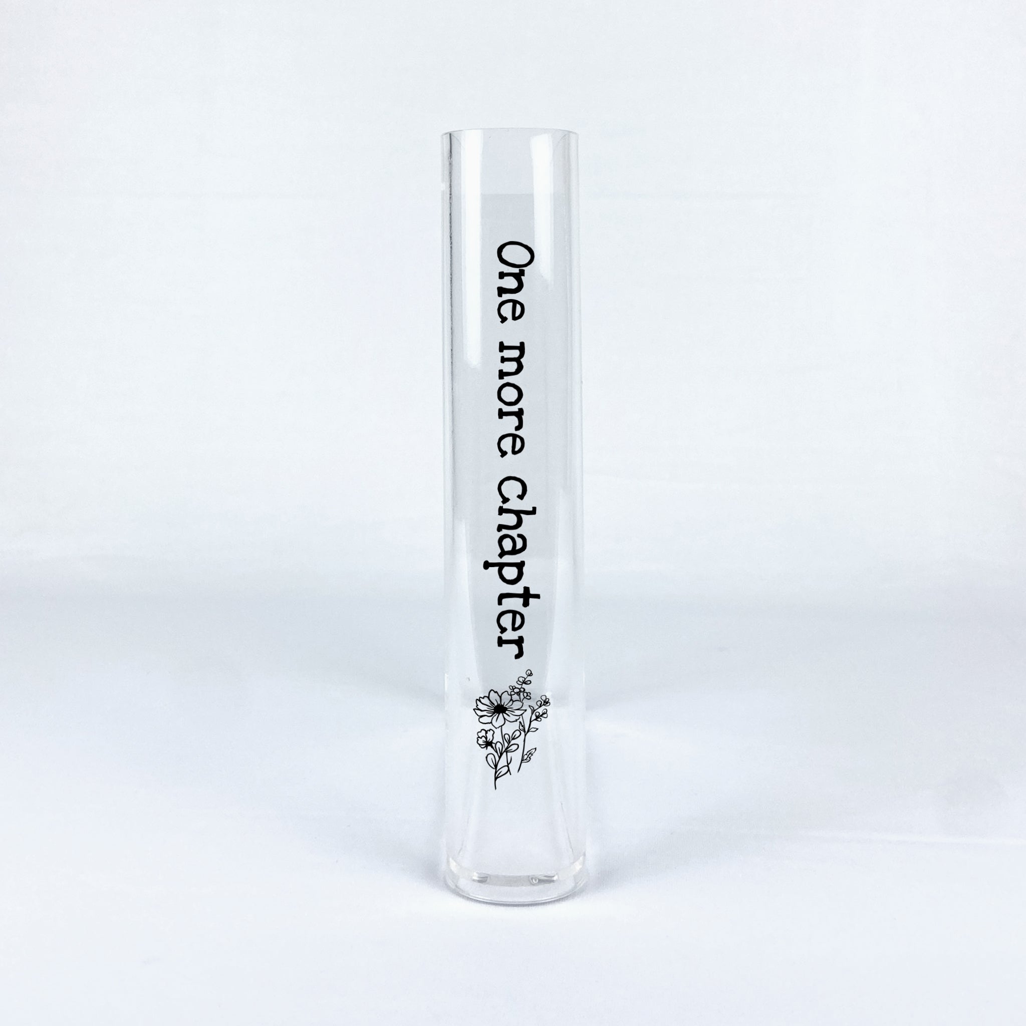Just One More Chapter Acrylic Book Vase