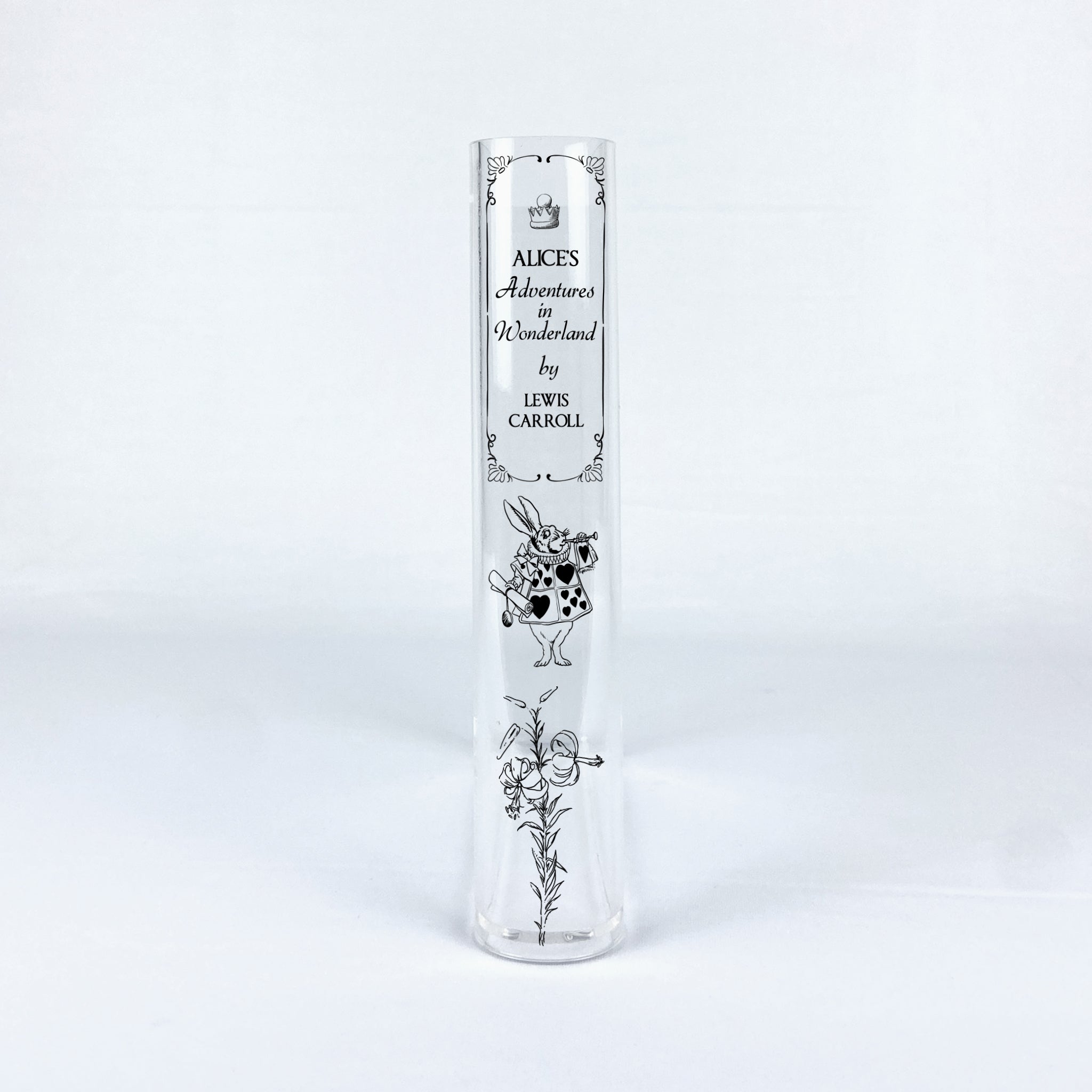 Alice's Adventures in Wonderland Acrylic Book Vase - II