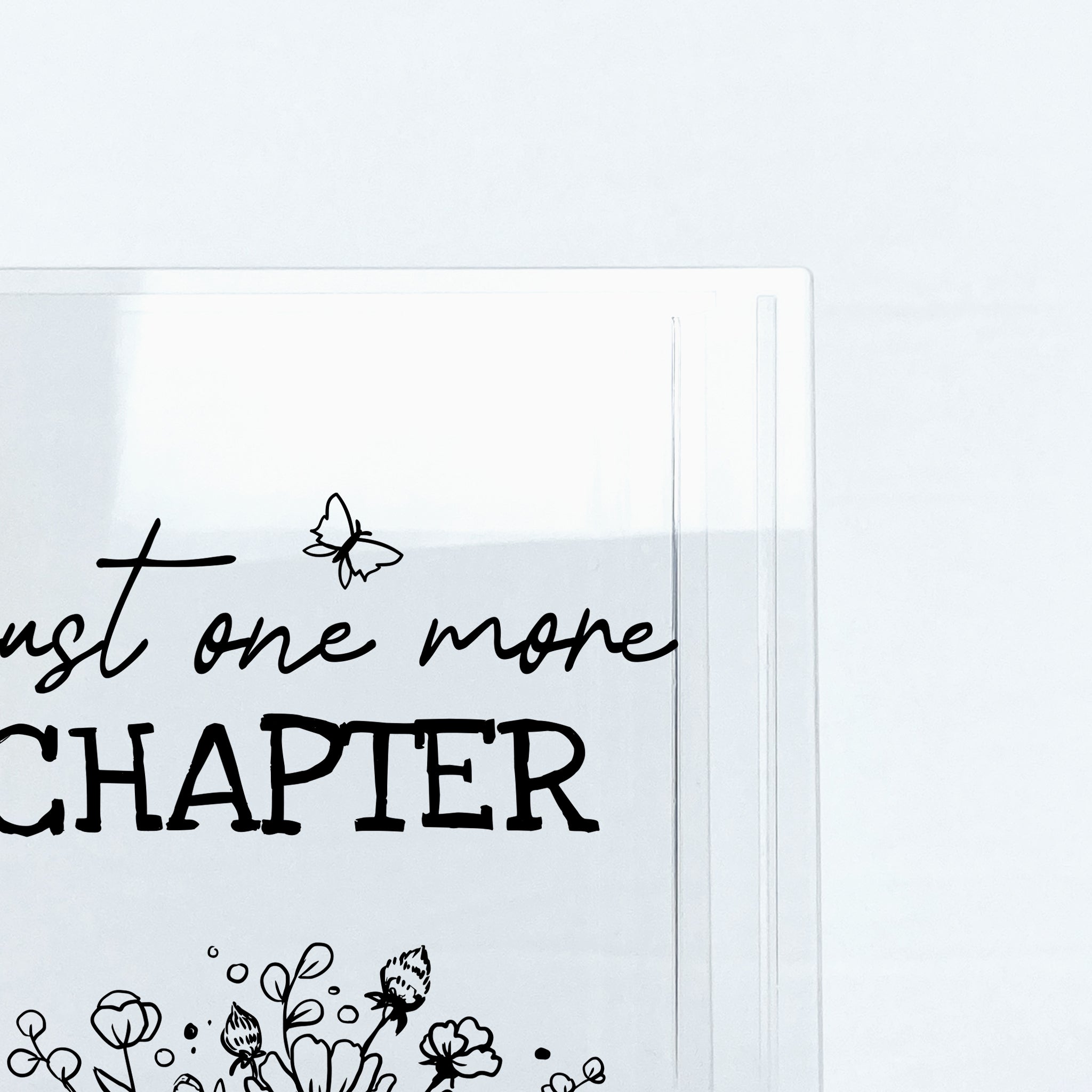 Just One More Chapter Acrylic Book Vase