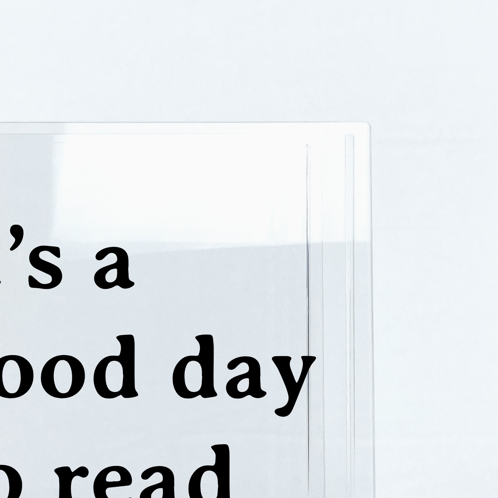It's A Good Day To Read A Book Acrylic Book Vase