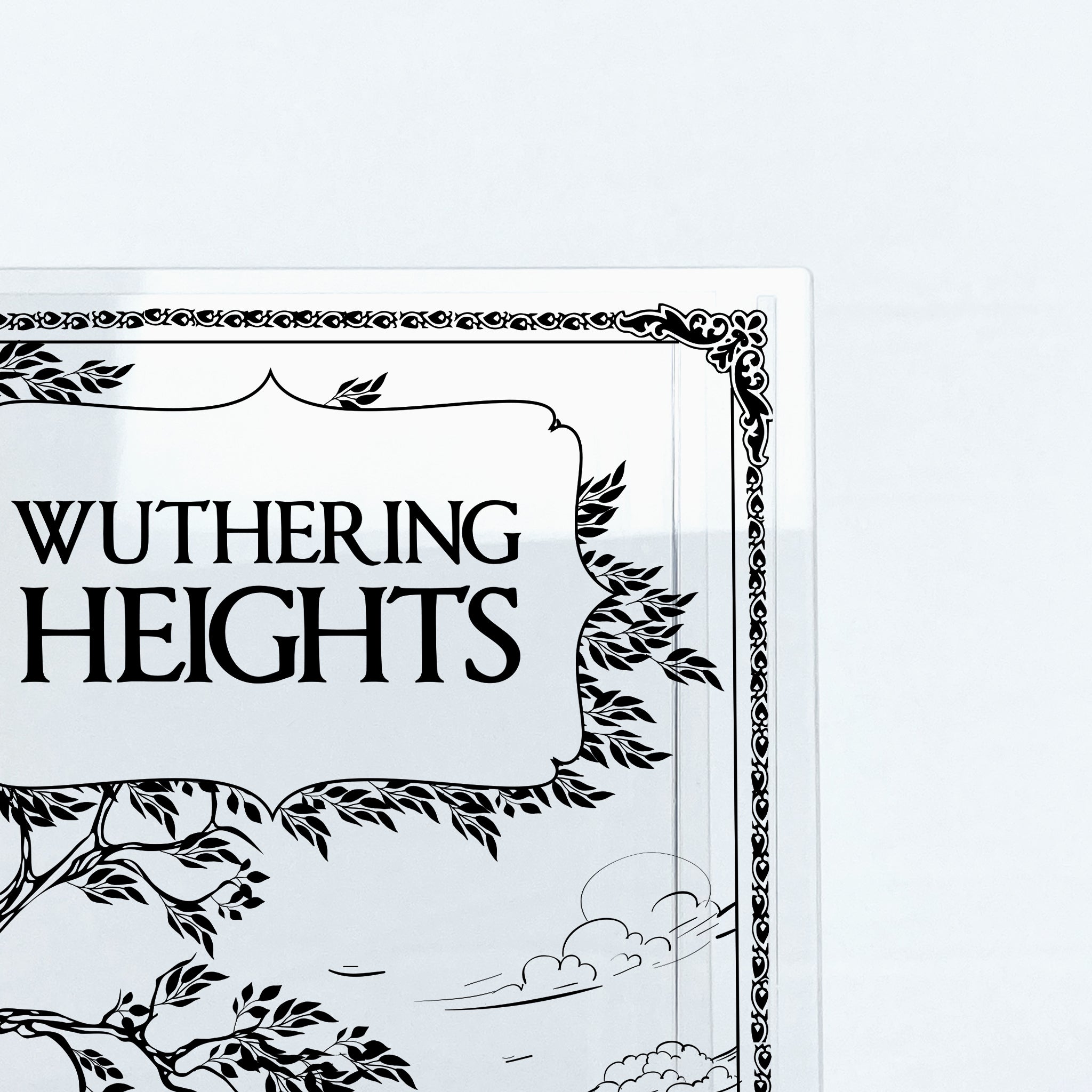 Wuthering Heights Acrylic Book Vase