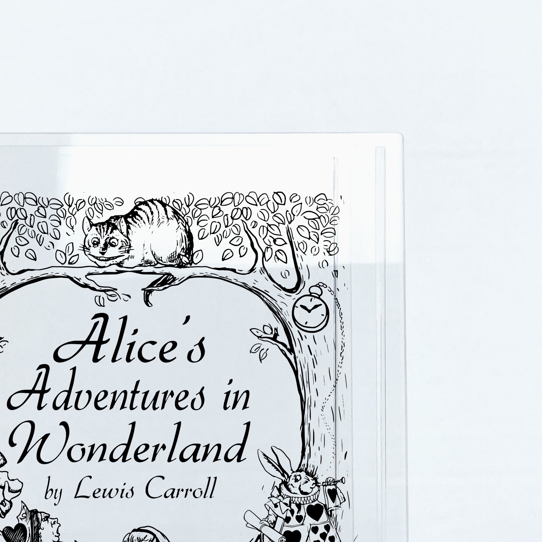 Alice's Adventures in Wonderland Acrylic Book Vase - II