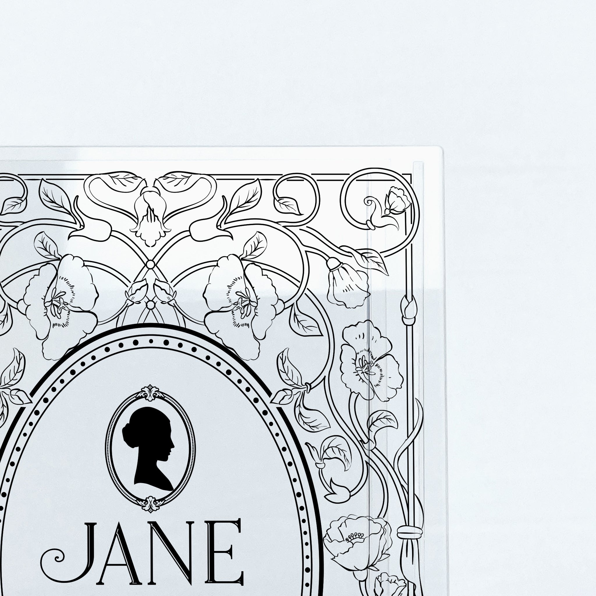Jane Eyre Acrylic Book Vase