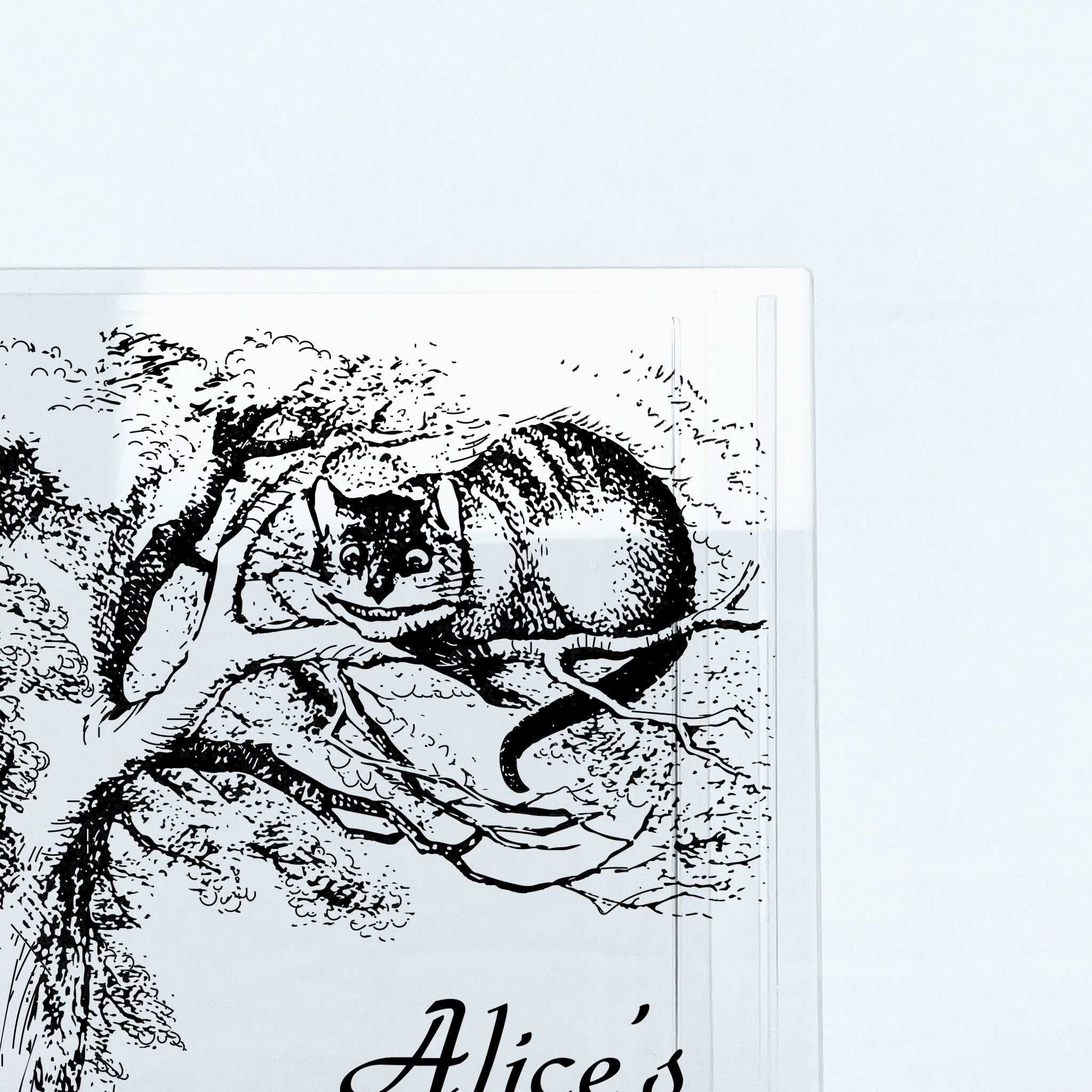 Alice's Adventures in Wonderland Acrylic Book Vase