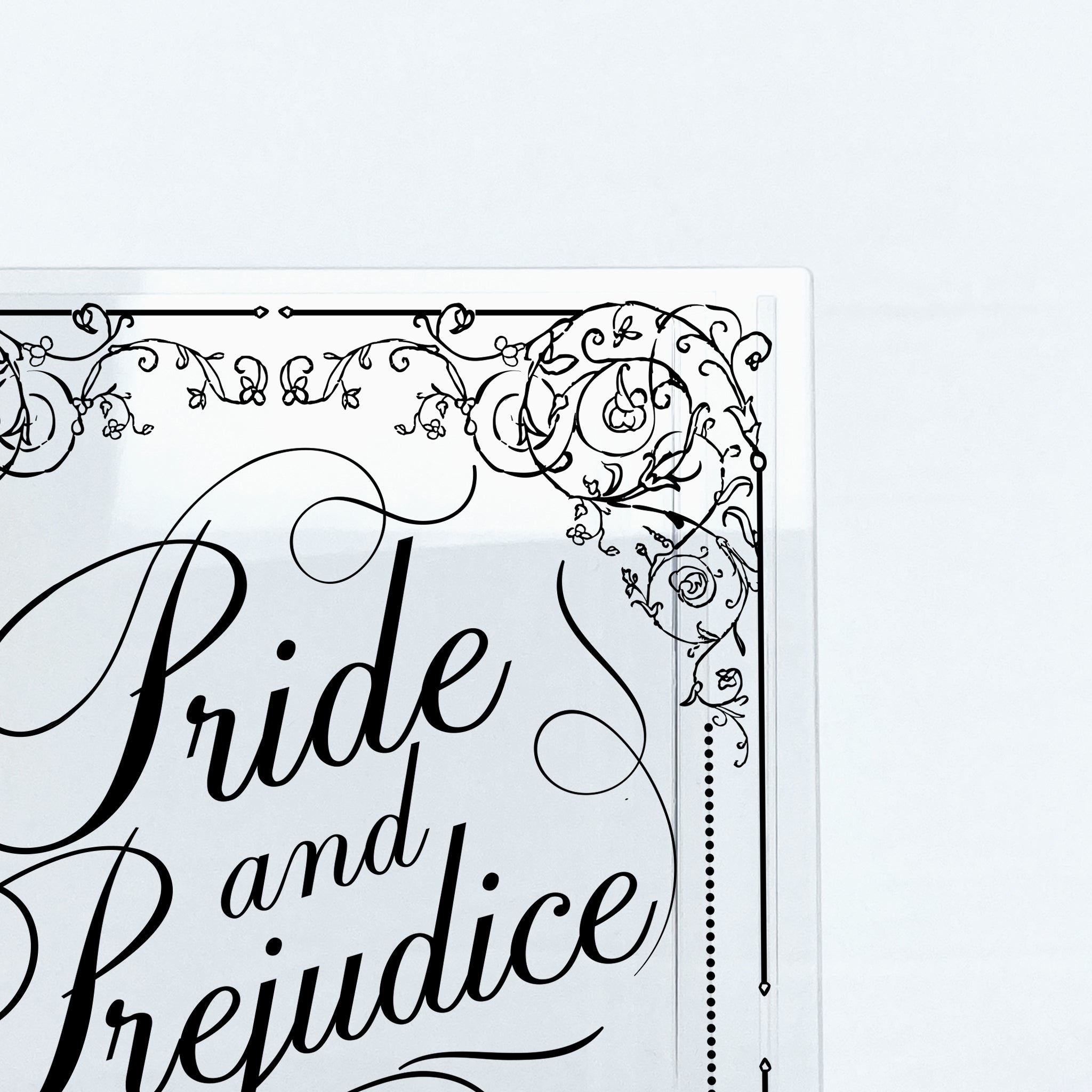 Pride and Prejudice Acrylic Book Vase - II