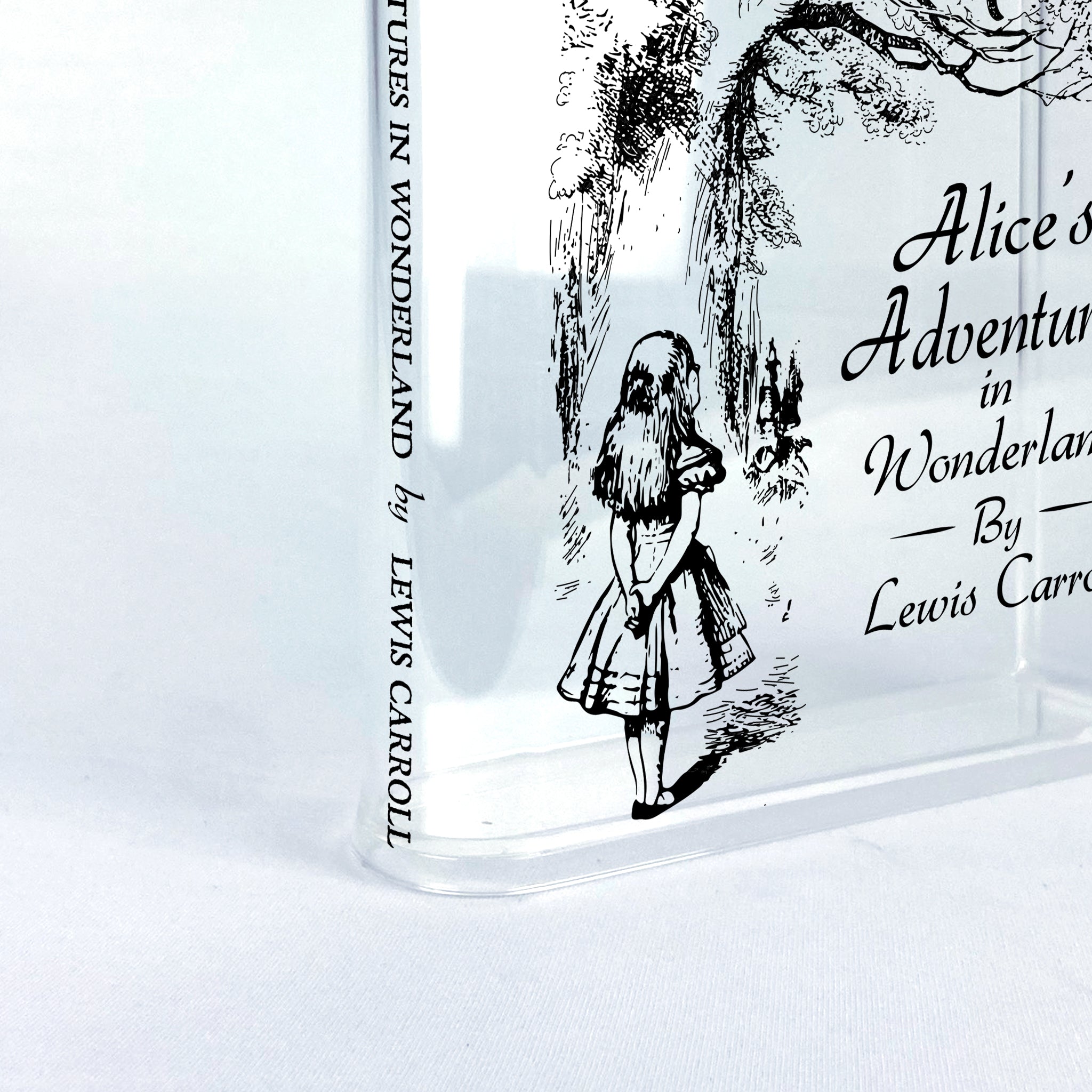Alice's Adventures in Wonderland Acrylic Book Vase