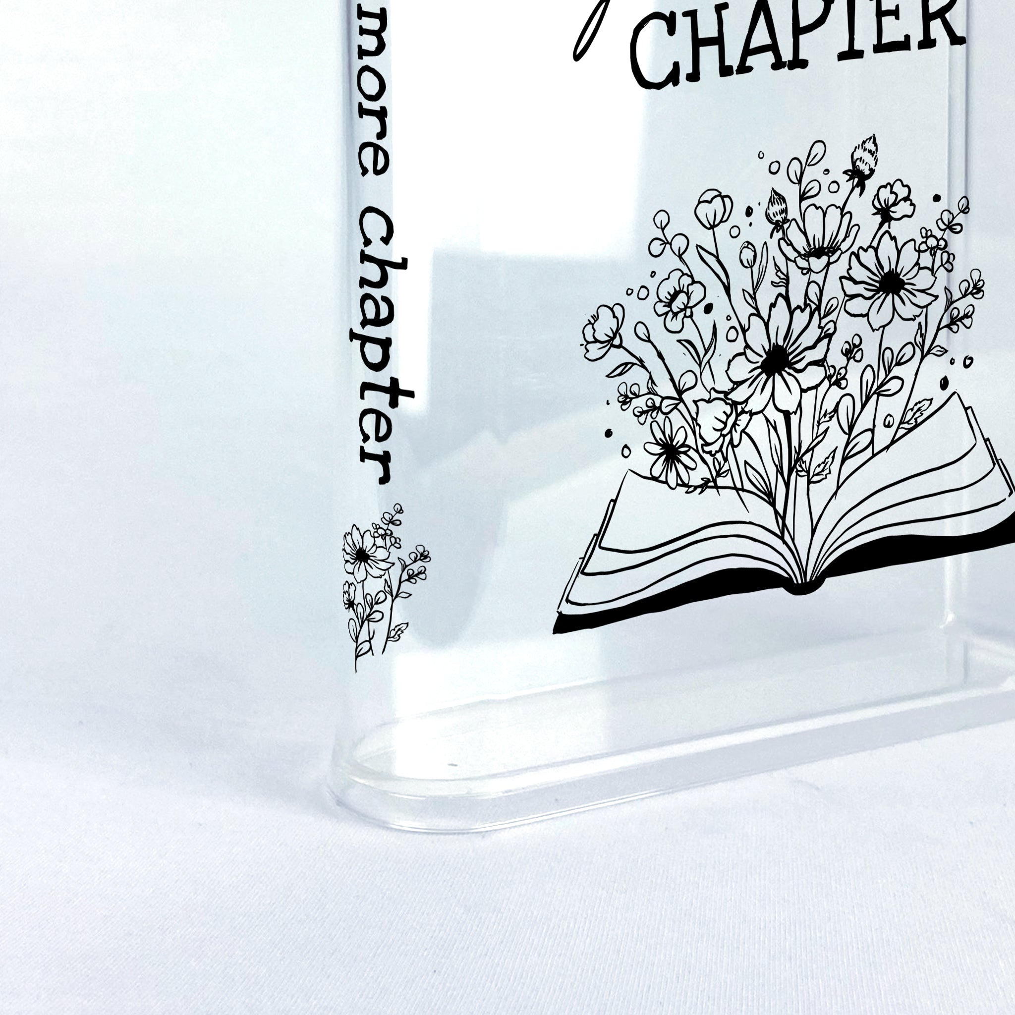 Just One More Chapter Acrylic Book Vase