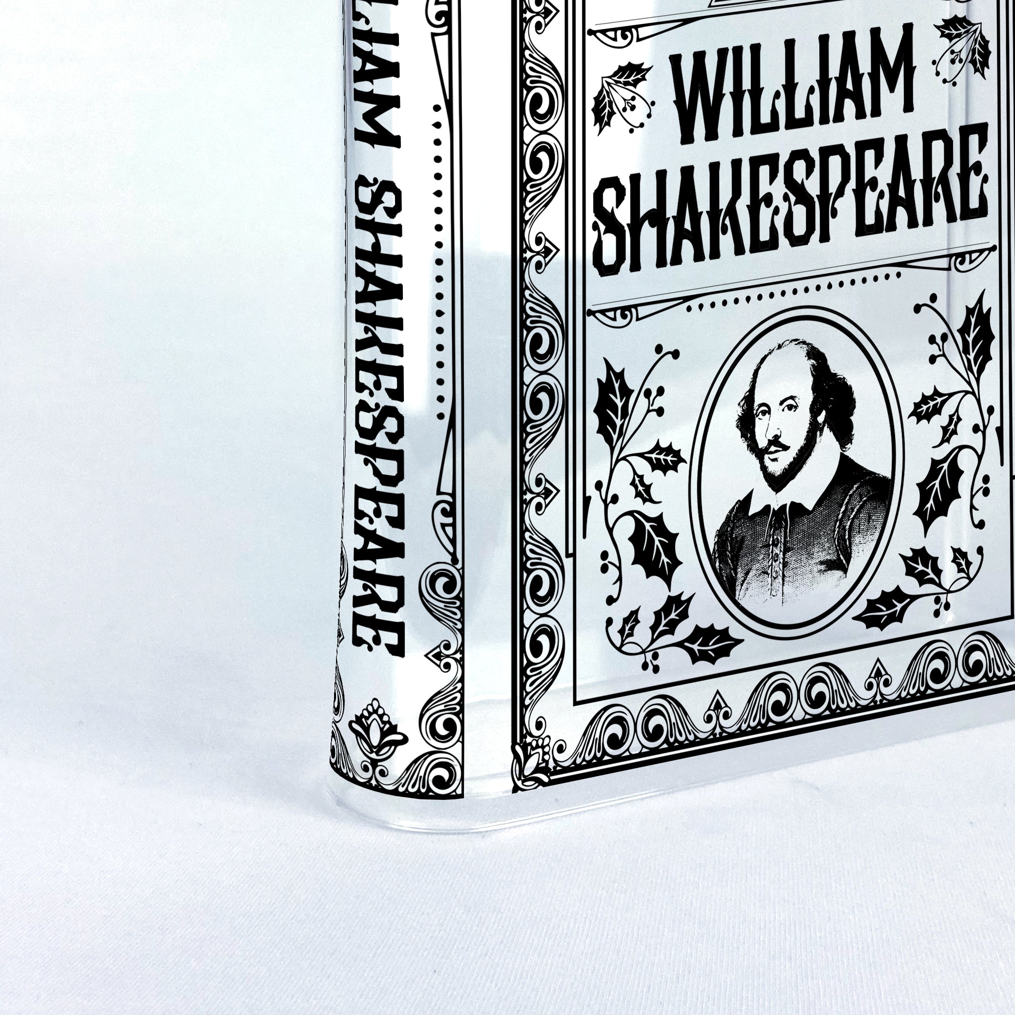 The Complete Works of William Shakespeare Acrylic Book Vase