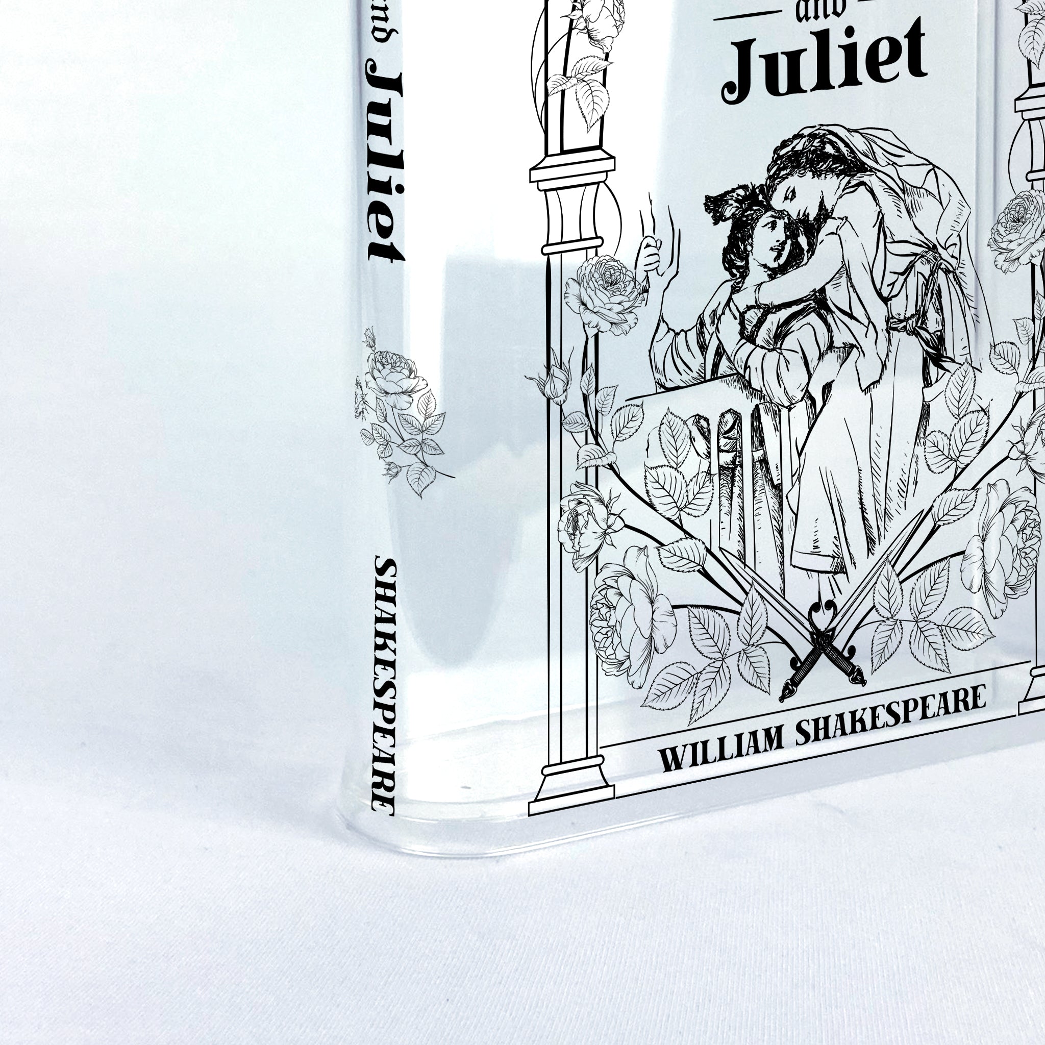 Romeo and Juliet Acrylic Book Vase