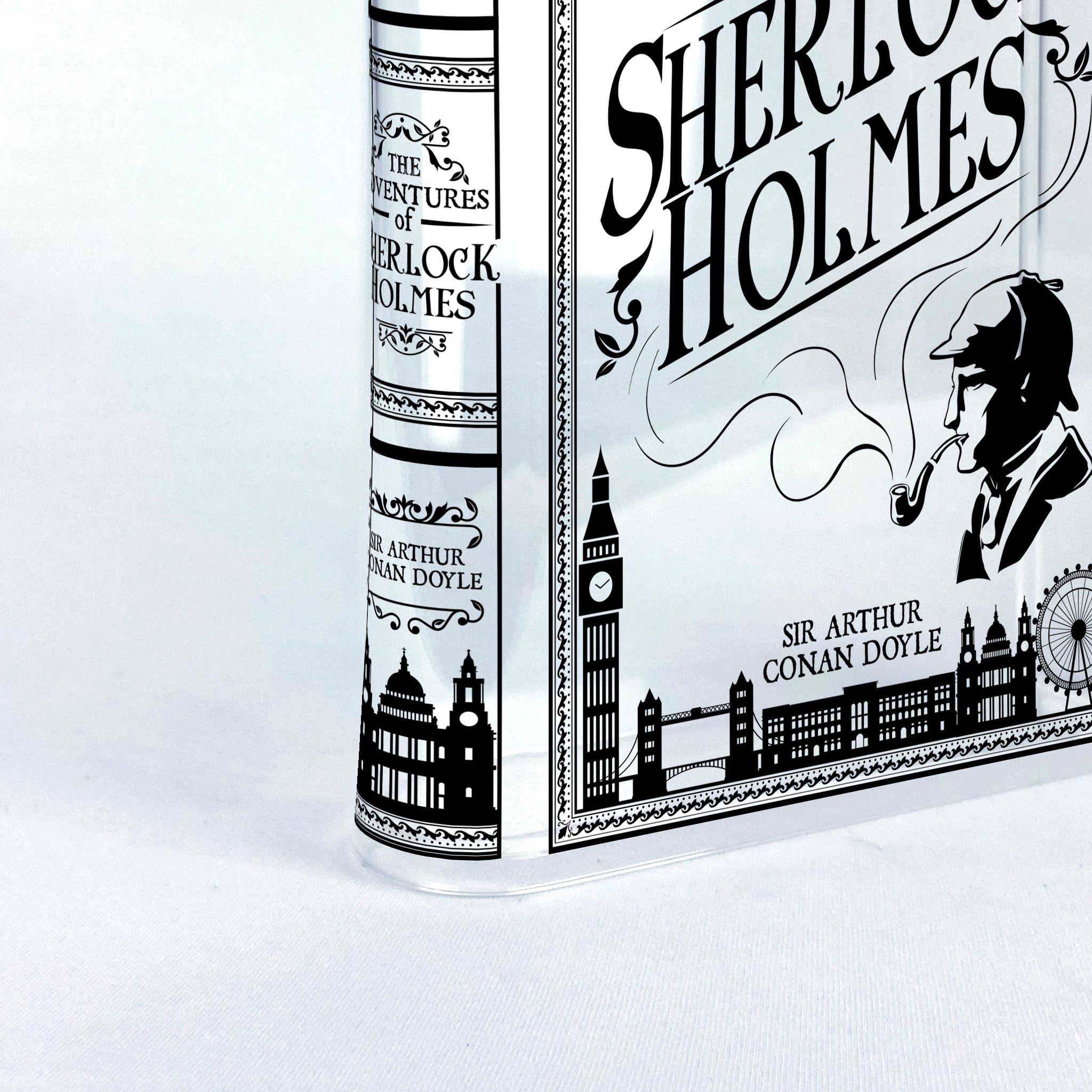 The Adventures of Sherlock Holmes Acrylic Book Vase