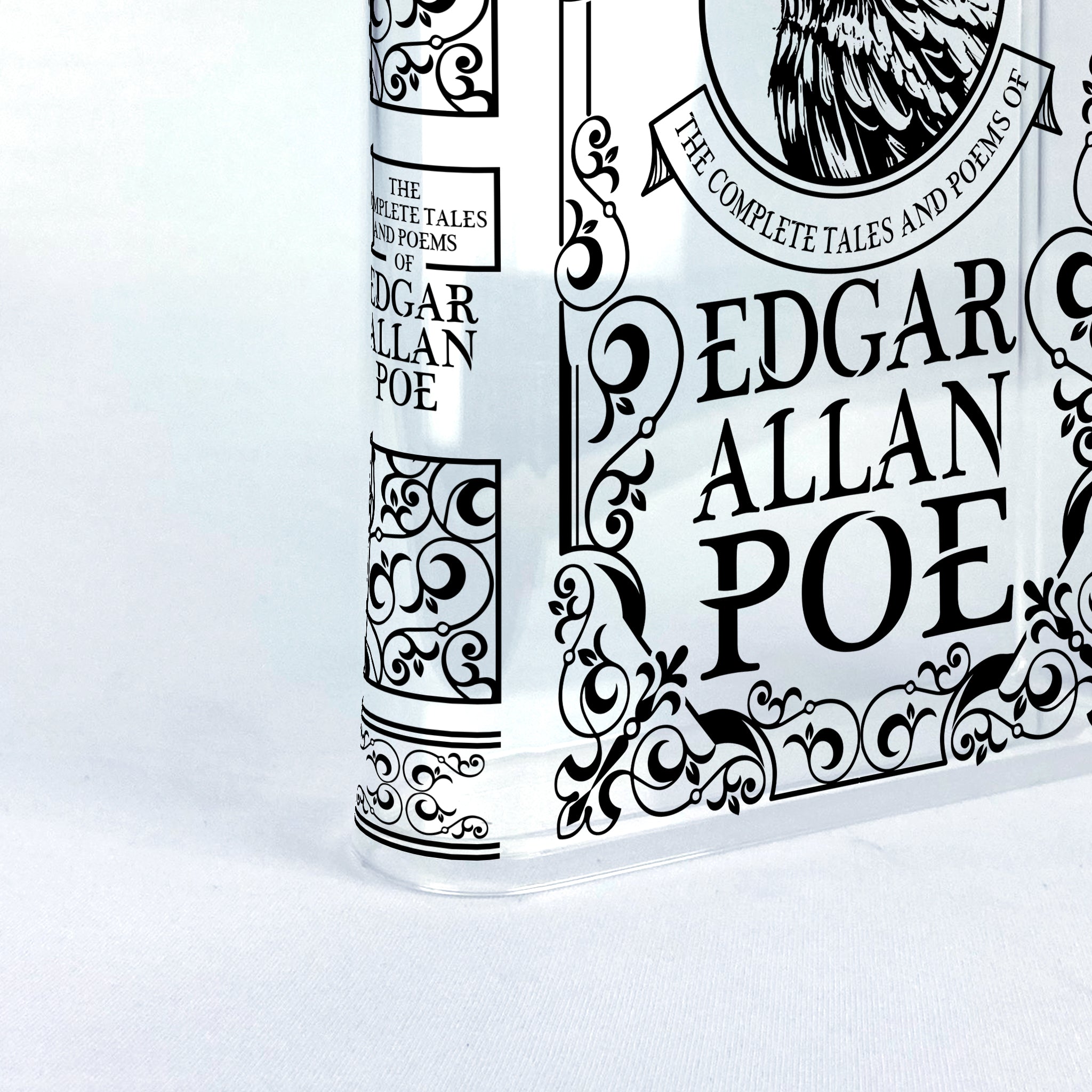 The Complete Tales and Poems of Edgar Allan Poe Acrylic Book Vase